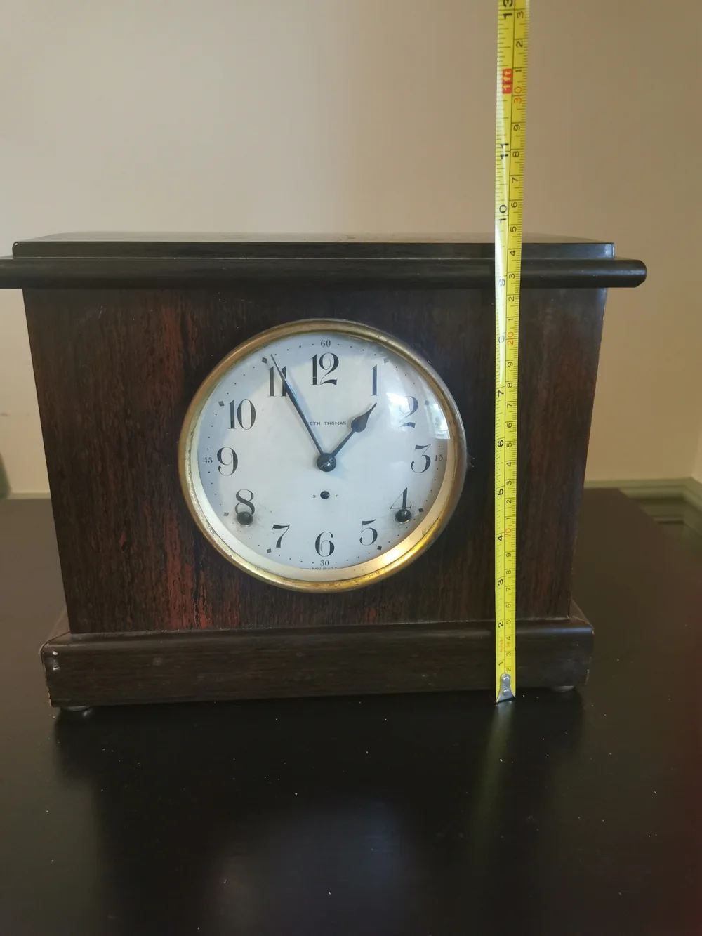 Antique Seth Thomas Shelf Mantle Clock W/Key Working
